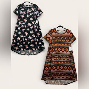 2 dress Bundle new with tags LuLaRoe Carly - XL - NWT!